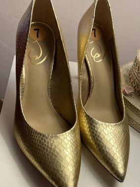 Gold heels